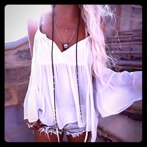 NWT Off Shoulder White Bohemian Blouse